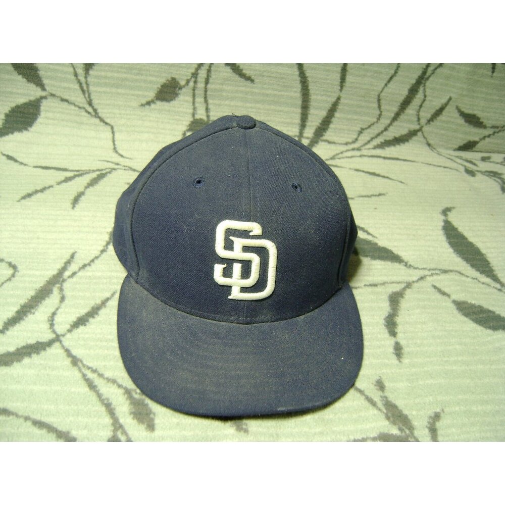 San Diego Padres NEW ERA 59FIFTY Official On-Field Cap Hat Size 7 3/4 Navy Blue